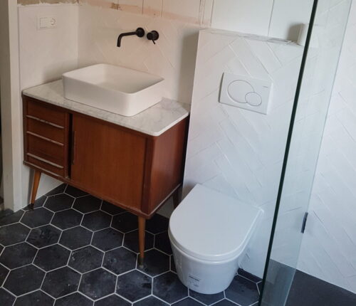 Door klant zelf gemaakt wasmeubel